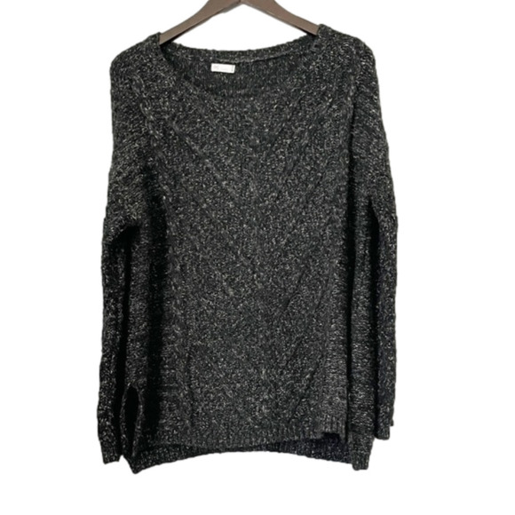GENTLE FAWN Black Cable Knit Wool Sweater XS - Picture 1 of 5